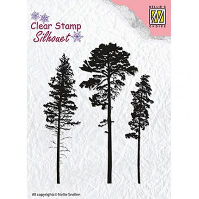 Nellie's Choice Clear Stamps - 3 Pinetrees